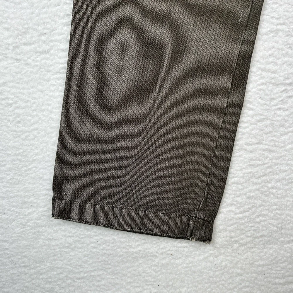 VTG Old Navy Mens Size 34x32 Loose Fit Baggy Y2k‎ Wide Brown Khakis Dark Wash